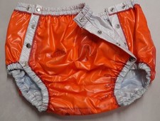 Culotte ABDL neuve execution spécial XL en pvc -tissus imprime -pvc