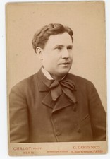 PHOTO CABINET carte album photographie,  Paul POREL par CHALOT Paris