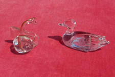 Un Cygne et un  Canard en Cristal   ! 