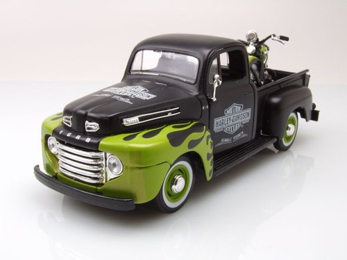 Ford pickup 1948 noir vert - ford,