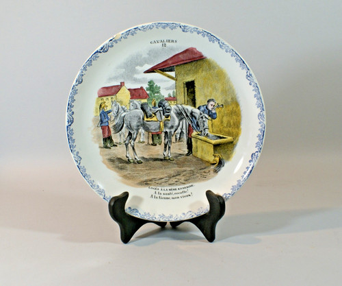 Assiette parlante ancienne - assiette,