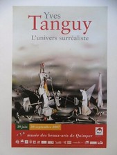 Yves TANGUY Affiche originale originale Surréalisme Quimper Woodbury 2017 