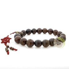 Mala chapelet tibétain Bois