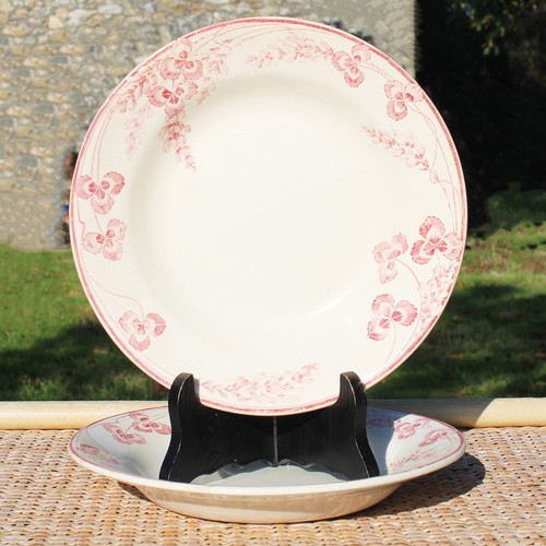 Paire assiettes creuses - creuses, 23