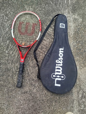 Raquette de tennis Wilson Nano Carbon Pro 4 1/4 L 2 avec housse