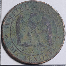 10 centimes 1855 A Napoleon III France - 416870