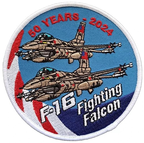Insigne patch brodé 16 - insigne, f-16