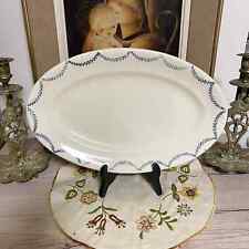 Grand plat ovale ancien motif