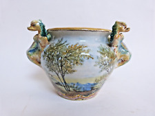 vase pot en faience majolica