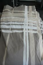 COLOMBINE Housse de couette en coton rayée beige 220 x 240 cm