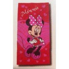 DISNEY serviette / drap de bain MINNIE 70 x 140 cm polyester plage coeur