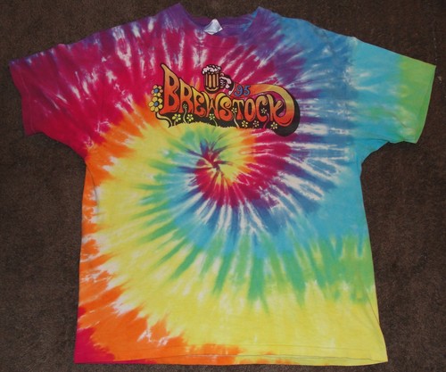 1995 brewstock tie dye - tie, vintage