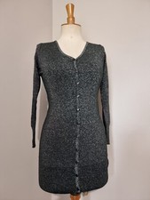 ROBE GILET MAILLE NOIR LUREX