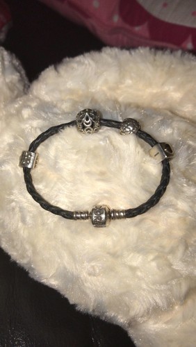 Bracelet pandora cuir avec - bracelet,