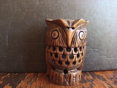 Chouette bois exotique - chouette, en