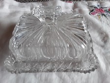 beurrier ancien en verre vallerysthal