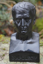 RE0274 N  FIGURINE STATUETTE REPRODUCTION  BUSTE  NAPOLEON  NOIR  CHAUDET