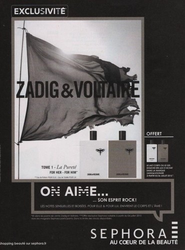 Publicité papier parfum - papier,