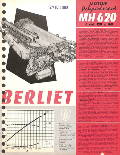 Berliet moteur type 620 - moteur, /