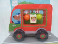 JOUET EN BOIS MA PREMIÈRE GROSSE VOITURE DES 1 AN ROUGE