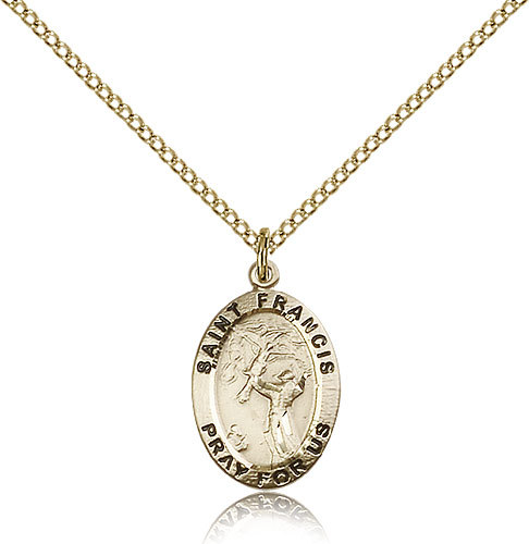 Saint francis assisi medal - saint,