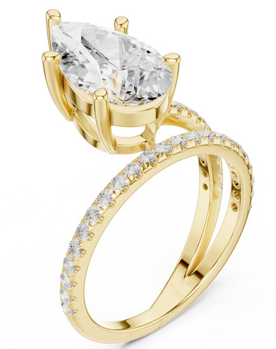 Bague luxe certifiée - certifiée, poire