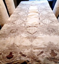 Très rare nappe en lin