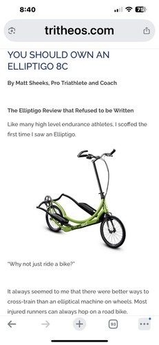 Green elliptigo 8 speed - green, 8c,