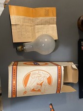 Ampoule vintage Mazdastudia 230V 500W E27 en boîte prise de vue photo ancienne