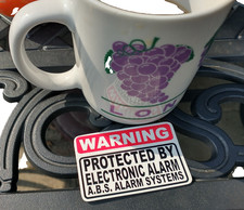 WARNING Protected BY ABS