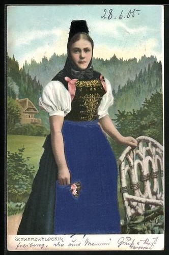 Carte postale gaufrée - , en