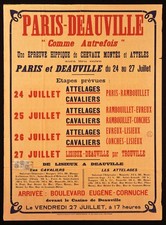 POSTER AFFICHE Paris Deauville