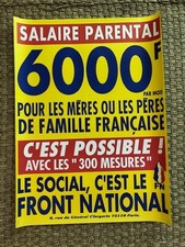 Affiche front national le - fn,