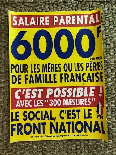 Affiche front national le - affiche, fn
