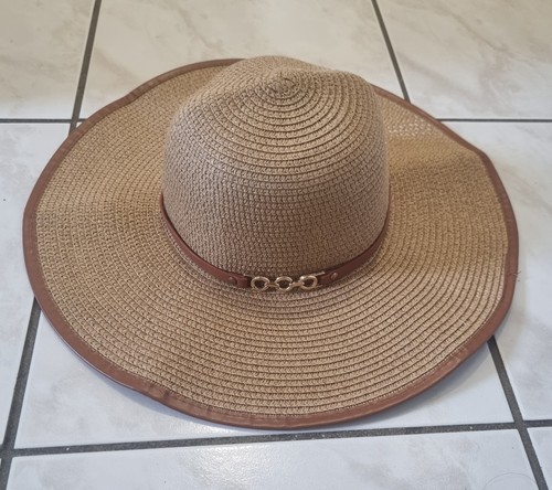 Chapeau paille large - paille,