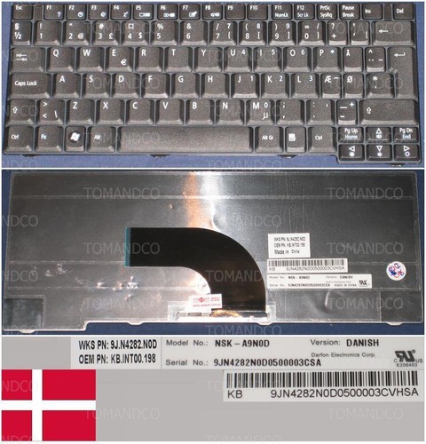 Clavier qwerty danois acer - clavier,