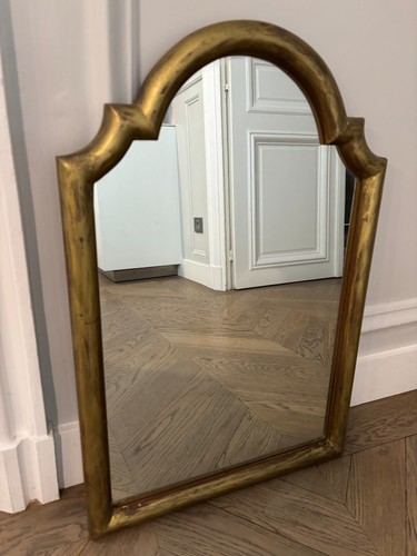 Miroir ancien forme - arche, bois