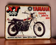 Plaque métal Yamaha XT500