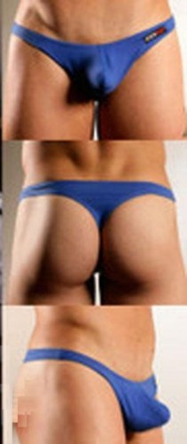 Slip string bleu fonce - l,