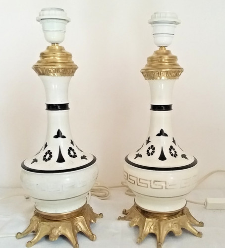 Paire pieds lampes en - de,