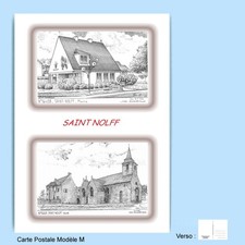 CP M 56063-428 CARTE POSTALE 2 DESSINS 56 SAINT NOLFF