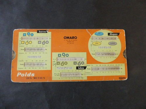 Regle calcul omaro poids des - a,