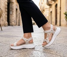 Sandales Femme Gold 4US Cesare