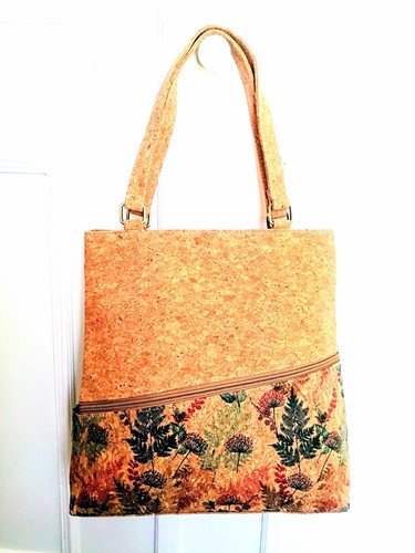 Sac main liège beige - à,