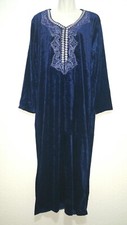 Abaya Maxikleid Robe Arabe Musulmane Jellabiya Jellaba Robe En Velours Taille XL