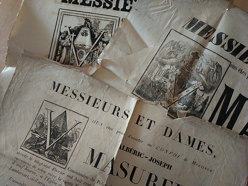 Lot placards funéraires - placards,