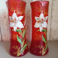 vases anciens émaillé Legras