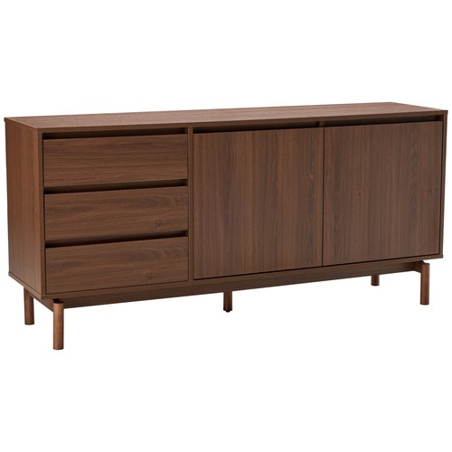 Buffet bois foncé 160cm - en,