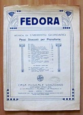 Giordano - FEDORA - Pièces