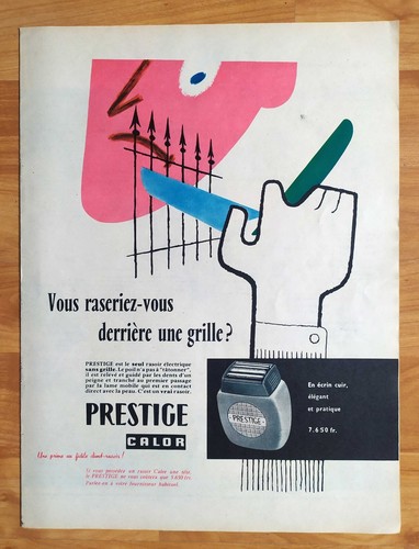 Publicité papier rasoir - publicité,